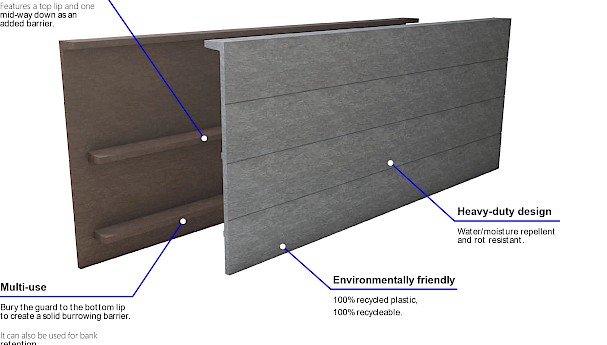 Ecofender™ Elite Permanent Amphibian & Reptile Guidance Barrier image