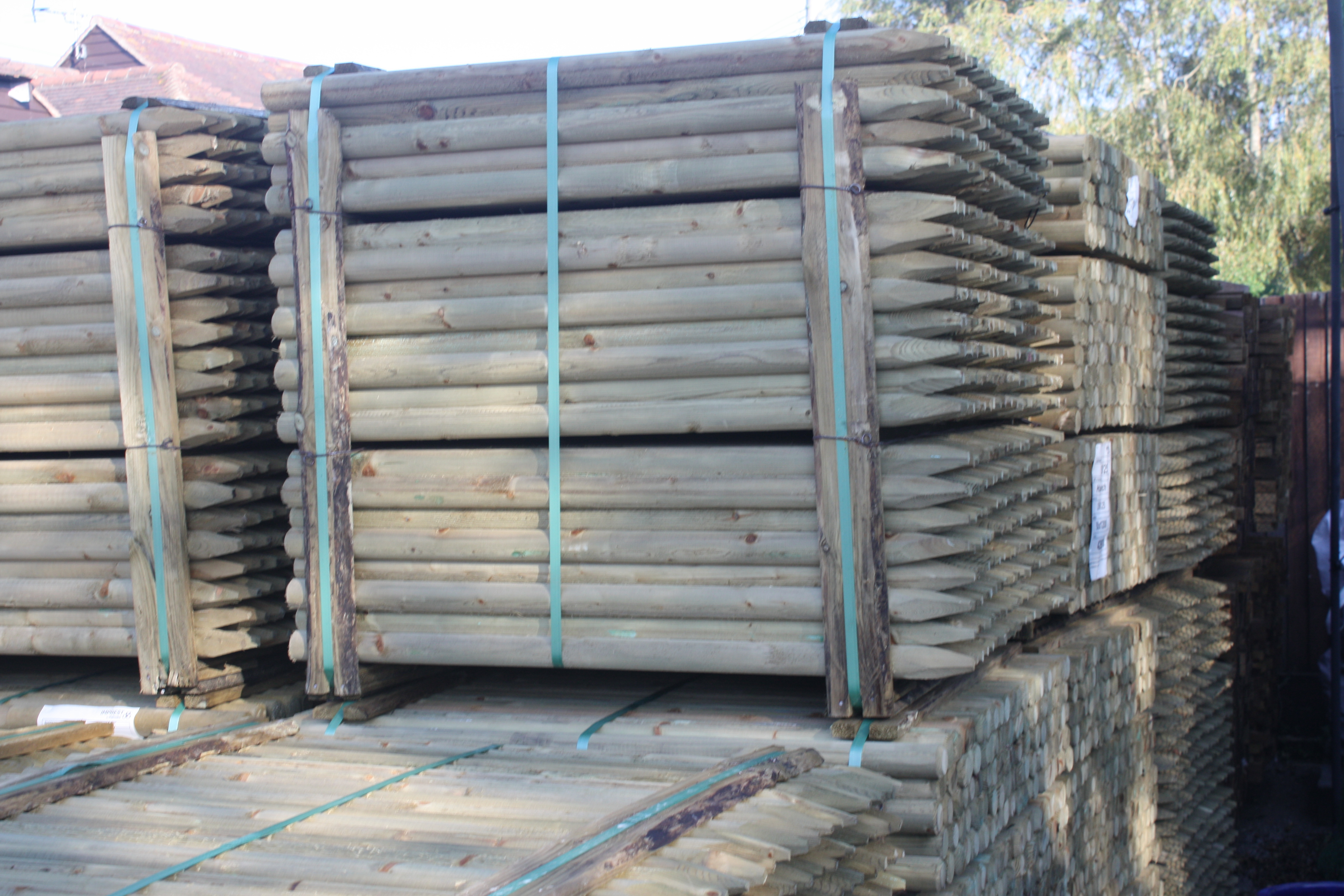 Long Timber Frame Posts Timber Posts, Hy-Tex UK